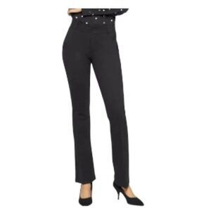 NYDJ Sculpt-Her™ Classic Trouser Pants Black 12 NWT